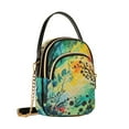thumbnail image 7 of FORMRS Crossbody Bag for Women Shoulder Cell Phone Purse with Zipper, Colorful Plants, 7 of 7