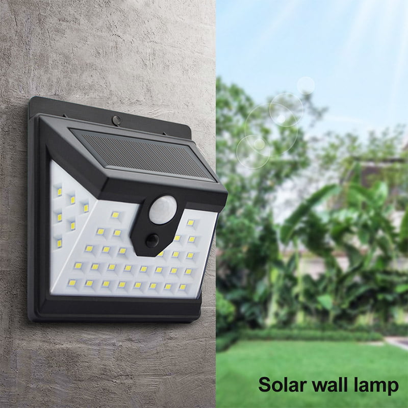Waterproof 159/118LED Solar Light PIR Motion Sensor Garden Landscape Wall Lamp