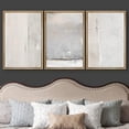 thumbnail image 3 of wall26 Framed Canvas Print Wall Art Set Pastel Gray Grunge Color Blocks Abstract Shapes Illustrations Modern Art Decorative Chic Multicolor for Living Room, Bedroom, Office - 16"x24"x3 Natu, 3 of 5