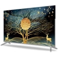 thumbnail image 1 of 50-52 Inches TV Cover, Polyester Dust Proof TV Screen Protector Cover Fabric for LCD LED, Indoor Bedroom Living Room Decoration Smooth Soft Dust Cover with Painting Printing, 1 of 7