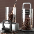 thumbnail image 2 of Tarros Herméticos de Vidrio Contenedores de Almacenamiento de Granos de Café Almacenamiento de Nueces y Refrigerios Tarros Herméticos con Anillo de Sellado (Pequeño), 2 of 6