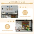 thumbnail image 5 of Harper & Bright Designs Twin Size House Bunk Bed with Ladder, Twin Over Twin Metal Bunk Bed Frame with Guardrail for Boys and Girls, Black, 5 of 12
