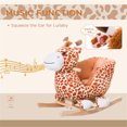 Brown Rocking Horse for Babies with Soothing Sound Feature Fast