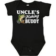 thumbnail image 3 of Inktastic Uncle's Fishing Buddy with White Text Boys Baby Bodysuit, 3 of 5