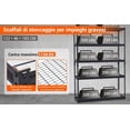 thumbnail image 4 of Kojooin Heavy Duty Garage Shelving Unit, 5-Tier Adjustable Metal Storage Rack for Garage, Utility Room or Warehouse, 4 of 8