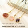 thumbnail image 6 of Empty Crystal Stone Holder Necklace Adjustable Natural Crystal Cage Necklaces, 6 of 20