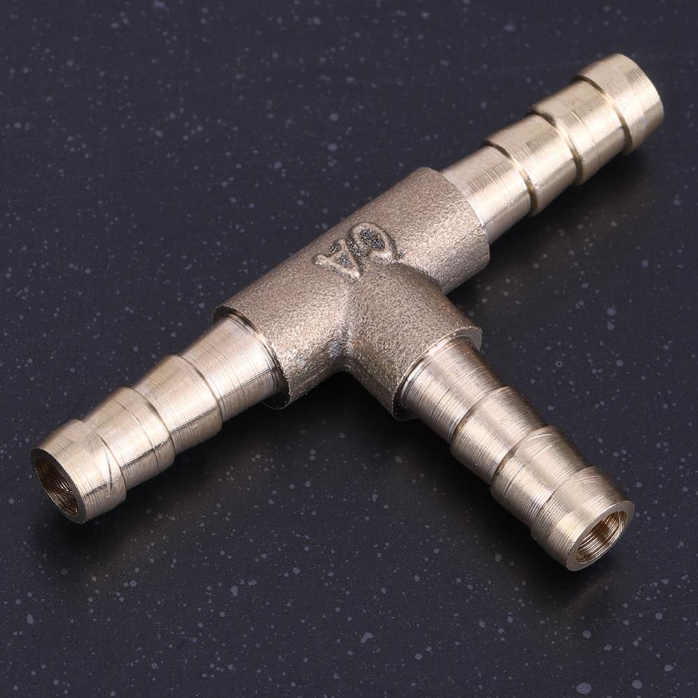 OTVIAP Brass T Piece 3 Way Fuel Hose Joiner Connector For Compressed
