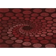 thumbnail image 1 of Ahgly Company Machine Washable Indoor Rectangle Transitional Saffron Red Area Rugs, 7' x 10', 1 of 7