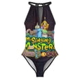thumbnail image 3 of My Singing Monsters One-Piece Swimwear Sexy Mesh Monokini Swimsuit with Detachable Padding Bathing Suit Swimdress 2XL, 3 of 7