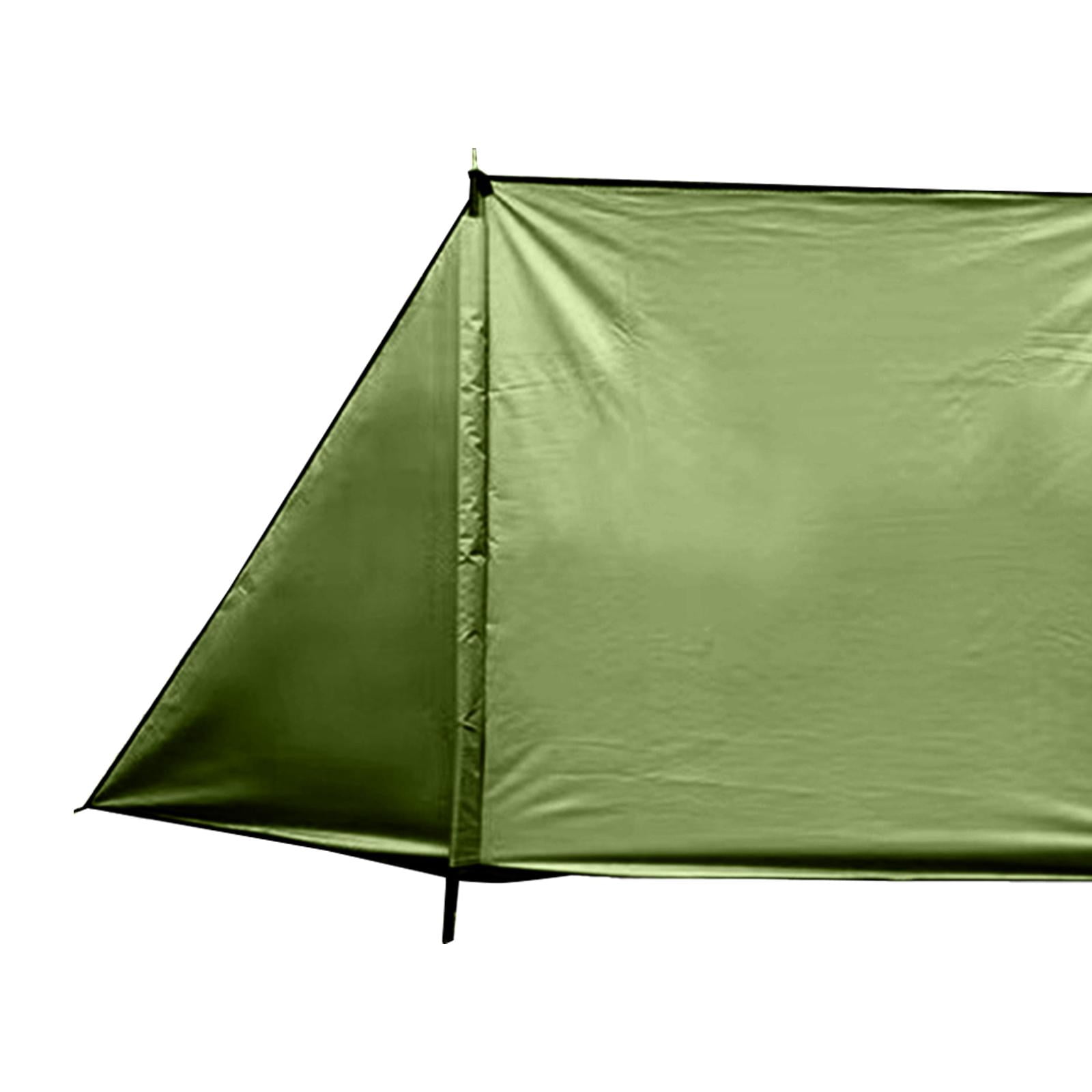 Wswqop Foldable Gas Stove Windshield Lightweight Wind Protection Canvas Outdoor Cooking Triangle 45cmx14cm