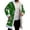Green, variant on Christmas Cardigan Santa Jacket Coat for Men Hoodies Trim Warm Fashion Claus Adult Suit Outfit