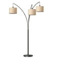 thumbnail image 5 of EDISHINE 83'' 3 Lights Floor Lamp for Living Room with Rotary Switch，Modern Arc Floor Lamps with Heavy Base,Use for Bedroom, Office, Corner, 5 of 6
