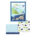 thumbnail image 2 of Parent's Choice Baby Boy Dino Ultra Soft Nursery Crib Bedding Set, Crib, Blue, 3-Pieces, 2 of 8
