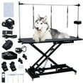 thumbnail image 7 of 48” Electric Lift Pet Dog Grooming Table, Heavy Duty Hydraulic Dog Grooming Table, Height Adjustable with Overhead Arm, Clamps, Three Grooming Noose, 7 of 7