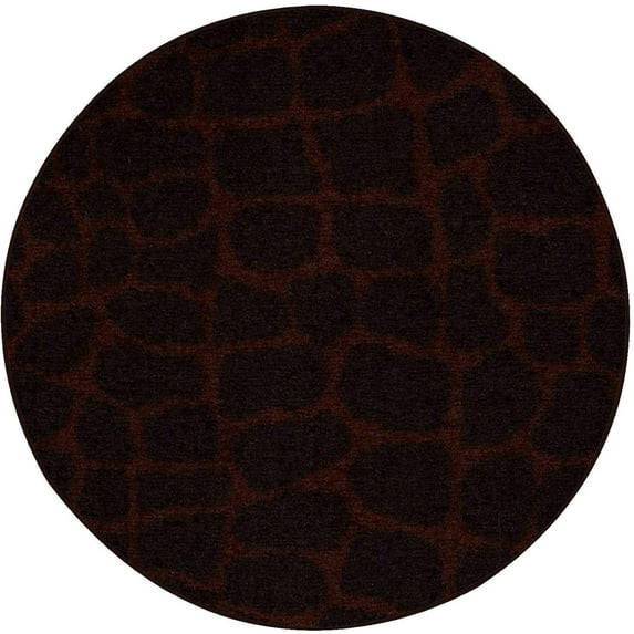 Furnish My Place Crocodile Floater Area Rug for Living Room, Dining Room, Kitchen, Bedroom, Made in USA - 7' Round