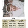 thumbnail image 3 of Bill Skarsgard Blanket Anti-pilling Throw Blanket Plush Blanket Lightweight & Ultra-soft, Warm & Comfy Flannel Fleece Blanket for Couch, Bed, Sofa, 60x80, 3 of 6
