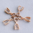 thumbnail image 2 of 20 Brass Pendant Beads Pinch Bail Plated Findings 15mm, 2 of 4
