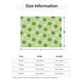 thumbnail image 5 of Honeii St Patrick's Day11 print throw blanket, crafted from cozy cotton flannel, offers versatile home decor as a bedding suitable for all seasons.-50"x40", 5 of 6