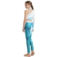 thumbnail image 2 of vastwit Kids Girls 2 Piece Sports Outfit Long Sleeve Crop Top and Leggings Workout Set for Dance Gymnastics Yoga Light Blue 14, 2 of 5