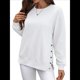 thumbnail image 1 of Sudaderas de Gran Tamaño para Mujer, Sudaderas de Larga, Camisetas con Abertura Lateral, Tops, Conjuntos para Adolescentes. L, 1 of 10