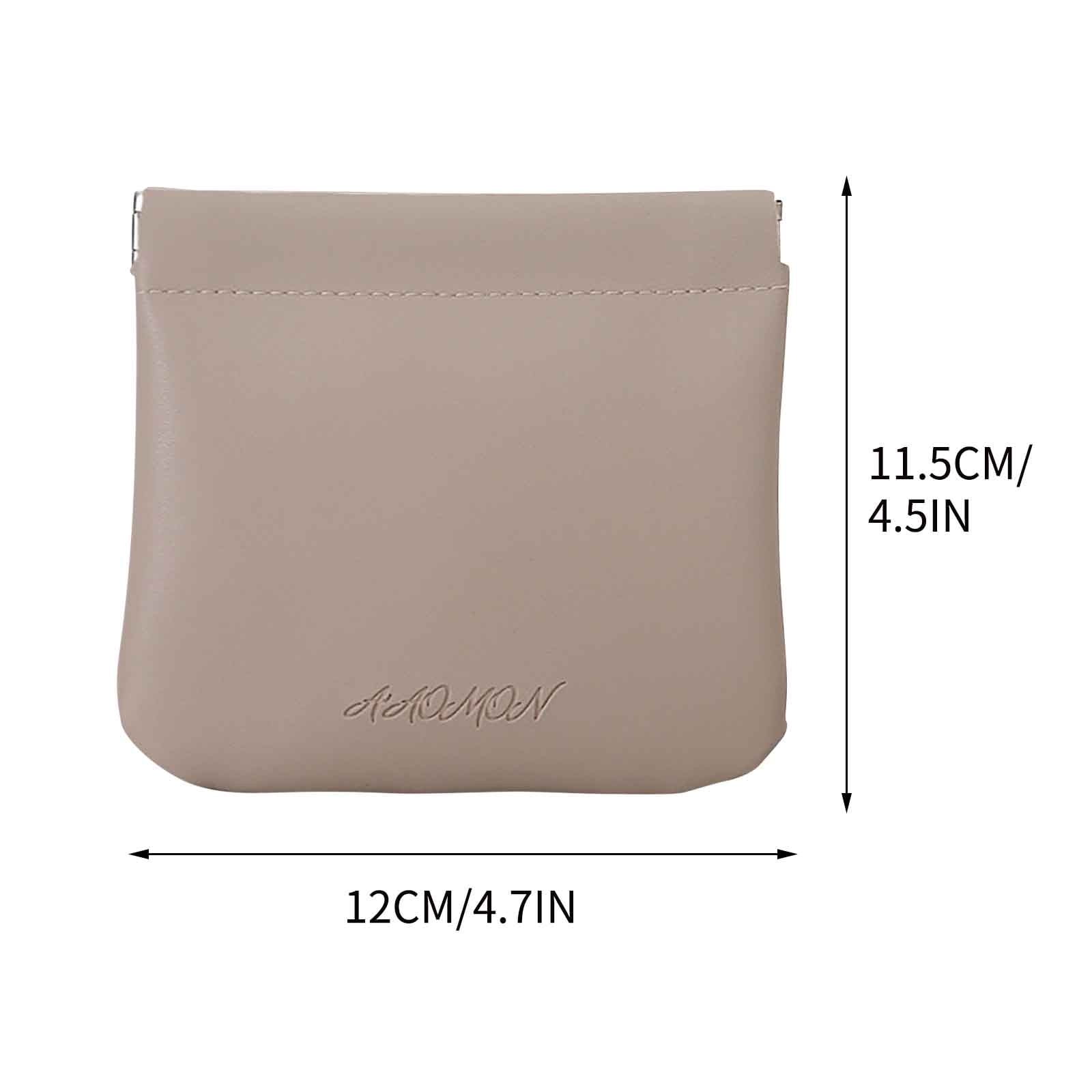 crgrtght Online Shopping Leather Shrapnel Automatic Closure Makeup Bag Women s Portable Lipstick Small Storage Bag Mini Change Wireless Earphone Bag Walmart