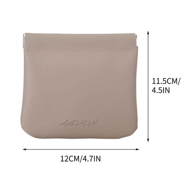 yulier Petite Pochette Sans Fermeture Éclair Auto-Fermante Imperméable Petite Trousse de Maquillage Portable Petite Trousse de Rangement Mini Rouge à Lèvres Changer Écouteurs Sac à Bijoux pour Femmes Filles, Gris