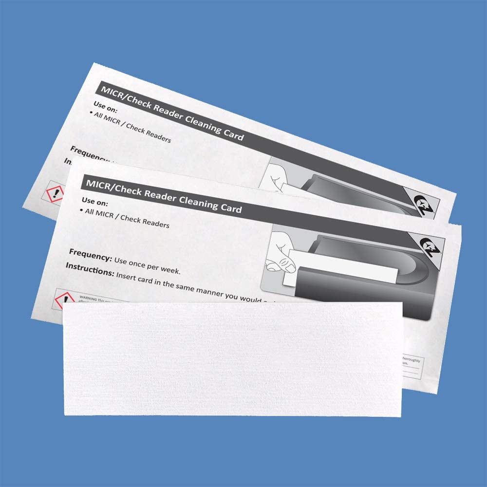 MICR Check Reader Currency Counter Cleaning Cards 100 Walmart