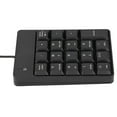 thumbnail image 4 of 19 Keys Wired Numeric Keypad, USB Number Pad Numeric Keyboard, Desktop External Number Keyboard For Notebook Computer PC, Plug And Play Black, 4 of 8