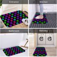 thumbnail image 4 of Neon Paw 16x24 Flannel Bath Mat for Bathroom, Anti-Slip Backing Soft Bathroom Rug, Washable Water Absorbent Mat, 4 of 9