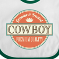 thumbnail image 4 of Inktastic Cowboy Vintage Logo Boys Baby Bib, 4 of 4