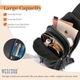 thumbnail image 5 of SUOSDEY Small Sling Bag for Women,Black Crossbody Sling Bag Anti Theft Chest Bag for Shopping Travel, 5 of 8