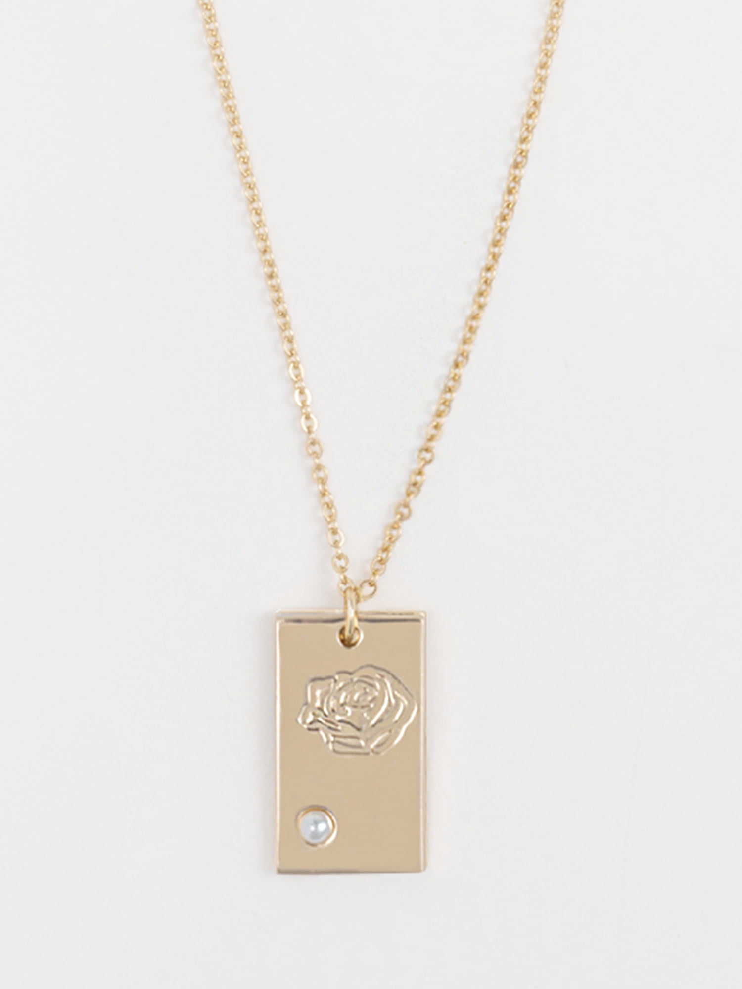Time and Tru Women's Goldtone Necklace, June Birthstone