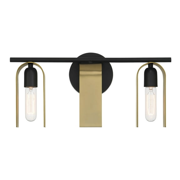 D263M-3B-MB Designers Fountain U Turn - 3 Light Bath Vanity In Glam Style-8.75 Inches Tall and 18 Inches Wide