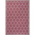 thumbnail image 2 of JONATHAN Y SANTA MONICA 4 x 6 Area Rug, Trebol Moroccan Trellis Textured Weave - Fuchsia/Light Gray, SMB109H-4, 2 of 9