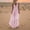 Pink, variant on Kiplyki Women's V-Neck Sleeveless Long Skirt Holiday Beach Polka Dot Bohemian Dress