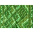 thumbnail image 1 of Ahgly Company Machine Washable Indoor Rectangle Transitional Deep Emerald Green Area Rugs, 6' x 9', 1 of 7