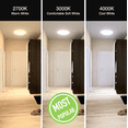 thumbnail image 6 of DYMOND 14" LED Ceiling Light Thin Slim Dimmable Flush Mount Satin Brushed Nickel, 6 of 9