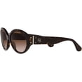 thumbnail image 3 of Ralph Lauren Womens Rl8191 Oval Sunglasses Shiny Dark Havana/Brown Gradient 55 Millimeters, 3 of 5