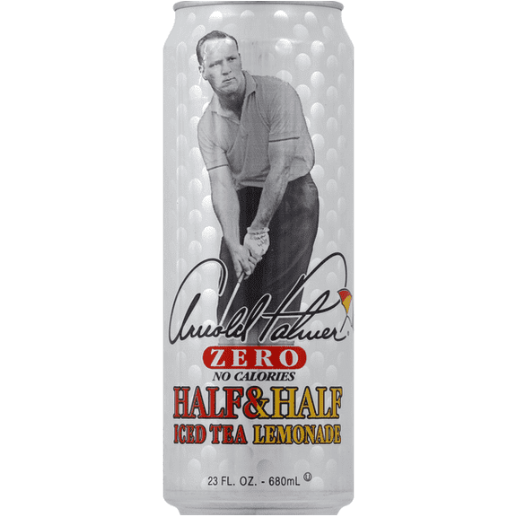 AriZona Half & Half Iced Tea Lemonade ZERO, 23 oz Cans (12-Pack) – Sugar-Free, Zero Calorie Drink