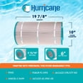 thumbnail image 3 of Hurricane HF9699-01 Advanced Pool and Spa Filter Cartridge Replacement, White, 3 of 5