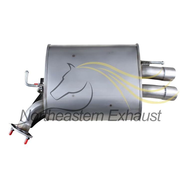 Northeastern Exhaust Passenger & Driver Side Mufflers Fits 2006-2010 Infiniti M35 3.5L & 2006-2010 Infiniti M45 4.5L - Direct Fit | Stainless Steel System Kit