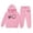 Pink, variant on Kids Girls 2 Piece Outfits Set Cute Letter Print Hoodie And Pants Comfy Casual Two Piece Outfit For Toddler Winter Clothes Sweatsuits 2-3 Years