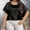 Black, variant on Tqcoqu Plus Size Satin Blouses for Women Summer Loose Crew Neck Short Sleeve Dressy Business Casual Tunic Tops,Orange,Women's XL-XXXXL