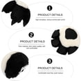 thumbnail image 3 of KAKOWELY 1 par de guantes de palma de animal, juguete de peluche, oso, tigre, disfraz de cosplay, guantes de pata, 3 of 5