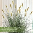 thumbnail image 3 of FloraFairy 3ft Onion Grass, Artificial Plant and Greenery, Fake Floor Plants Indoor Outdoor, Potted Faux Green Bristlegrass with Yellow Spikes, Horsetail Reed Grass, House Decorative, 3 of 8