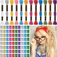 thumbnail image 1 of Juego de accesorios para el cabello de 162 piezas: 12 hilos trenzados para el cabello y 150 puños metálicos para el cabello en diseños coloridos, 1 of 1
