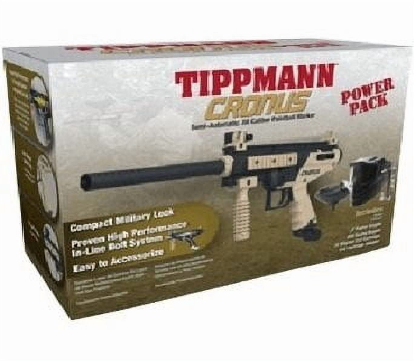 Tippmann Cronus Paintball Marker Gun Power Pack with Goggle, Hopper, 90g CO2 and Adapter