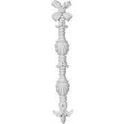 2 1/4"W x 15 5/8"H x 3/4"P Shell Scepter Onlay