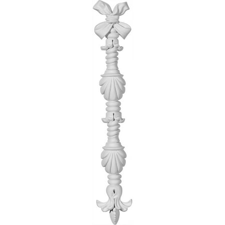 2 1/4"W x 15 5/8"H x 3/4"P Shell Scepter Onlay