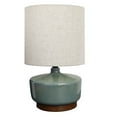 thumbnail image 3 of (2 pack) Better Homes & Gardens 17" Tall Modern Mid-Century Ceramic Table Lamp with Wood Base, 3 of 11